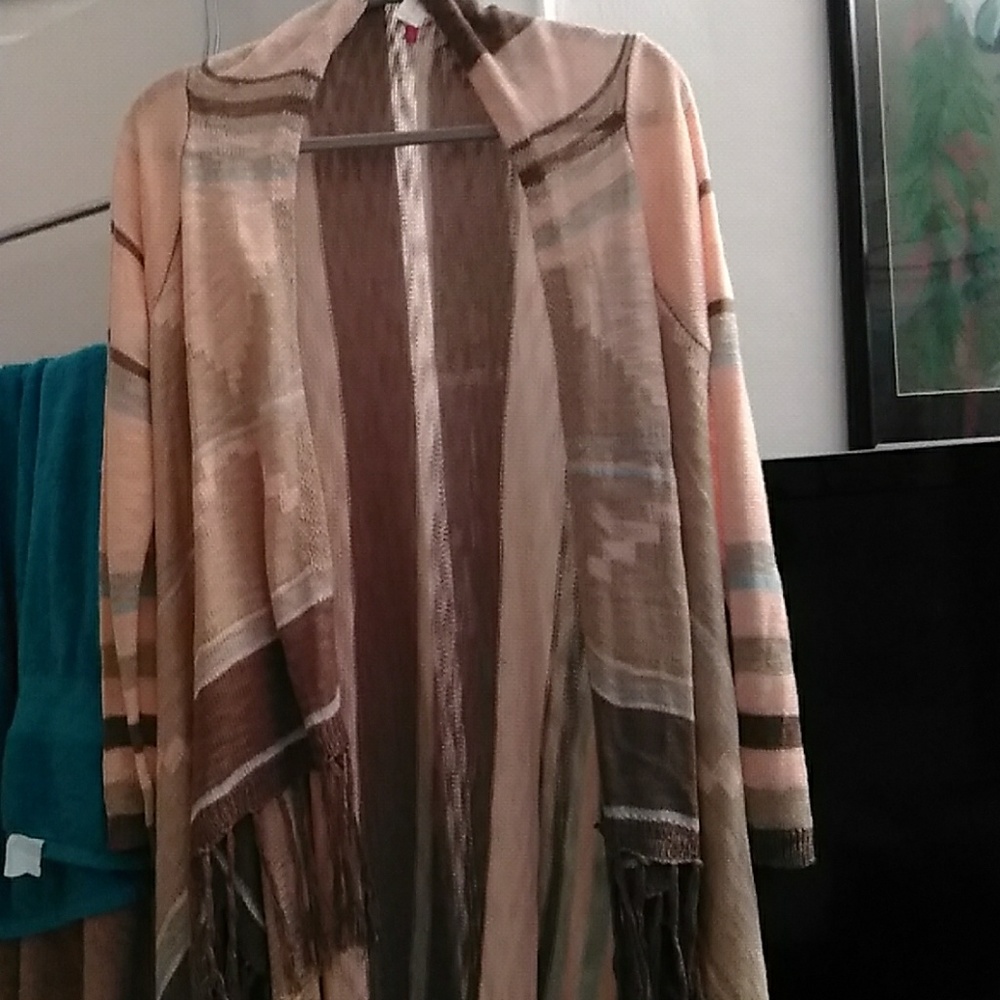 Indian print cardigan